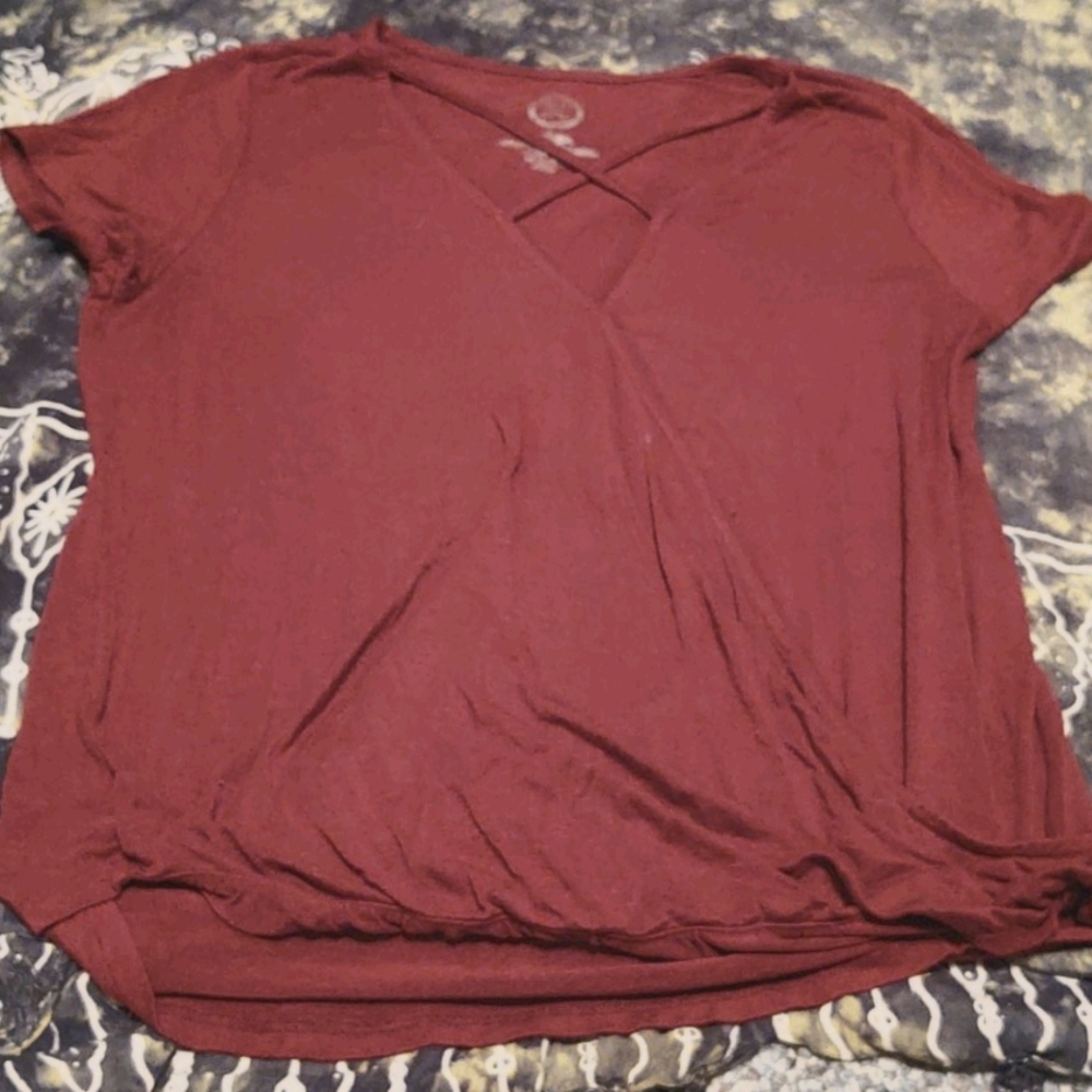 Maurices wrap style shirt